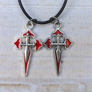 Cross of Santiago / Saint James / Camino de Santiago / Compostela / Faith / Christian / Pilgrim / Cruz / Necklace