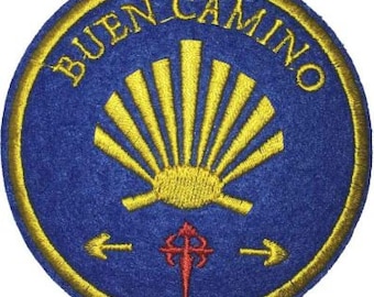 Embroidered Patch Of The Scallop Shell Star Of The Camino De Etsy 日本 Embroidered Patch Of The Scallop Shell Star Of The Camino De Etsy 日本