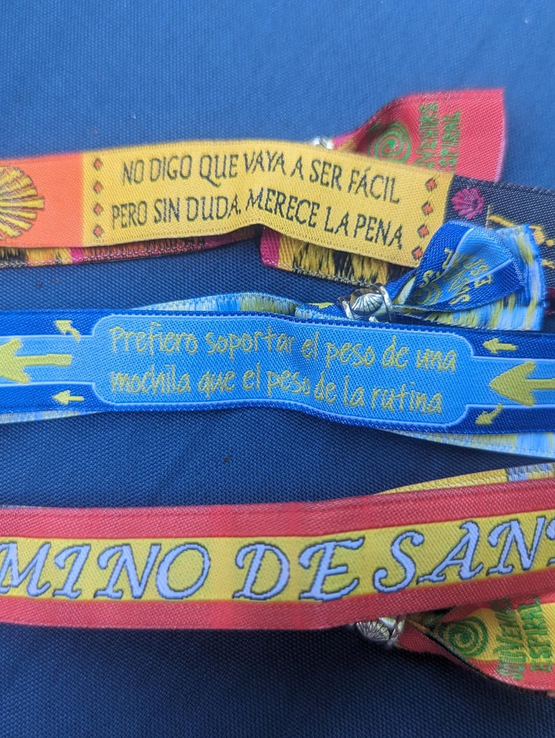 Camino De Santiago Ribbon Bracelets /the Way / St James / the Weight of ...
