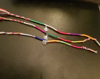 TEN  (10) Camino de Santiago Scallop Shell Friendship Bracelets /Pilgrim / Ankle / Beach / Boho / Summer