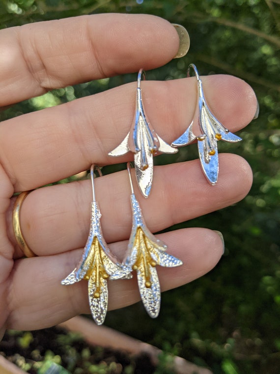 A Little Fancy A Little Fanciful 925 Silver Long Lily Lotus
