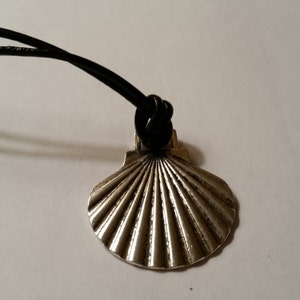 Pilgrim's Identification Scallop Shell Necklace -- Camino de Santiago / St James / "Peregrino a Santiago"