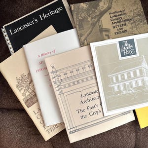 Lancaster PA Historische Ephemera Softcover Bücher Lokales Kulturerbe Architektur & Kirche