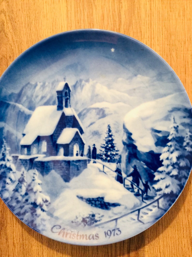 Vintage 1973 German Christmas Plate by Berlin Design
