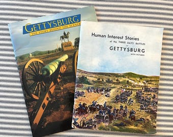 Gettysburg PA 2 Books Soft Cover Human Interest & Stories behind the Scenery