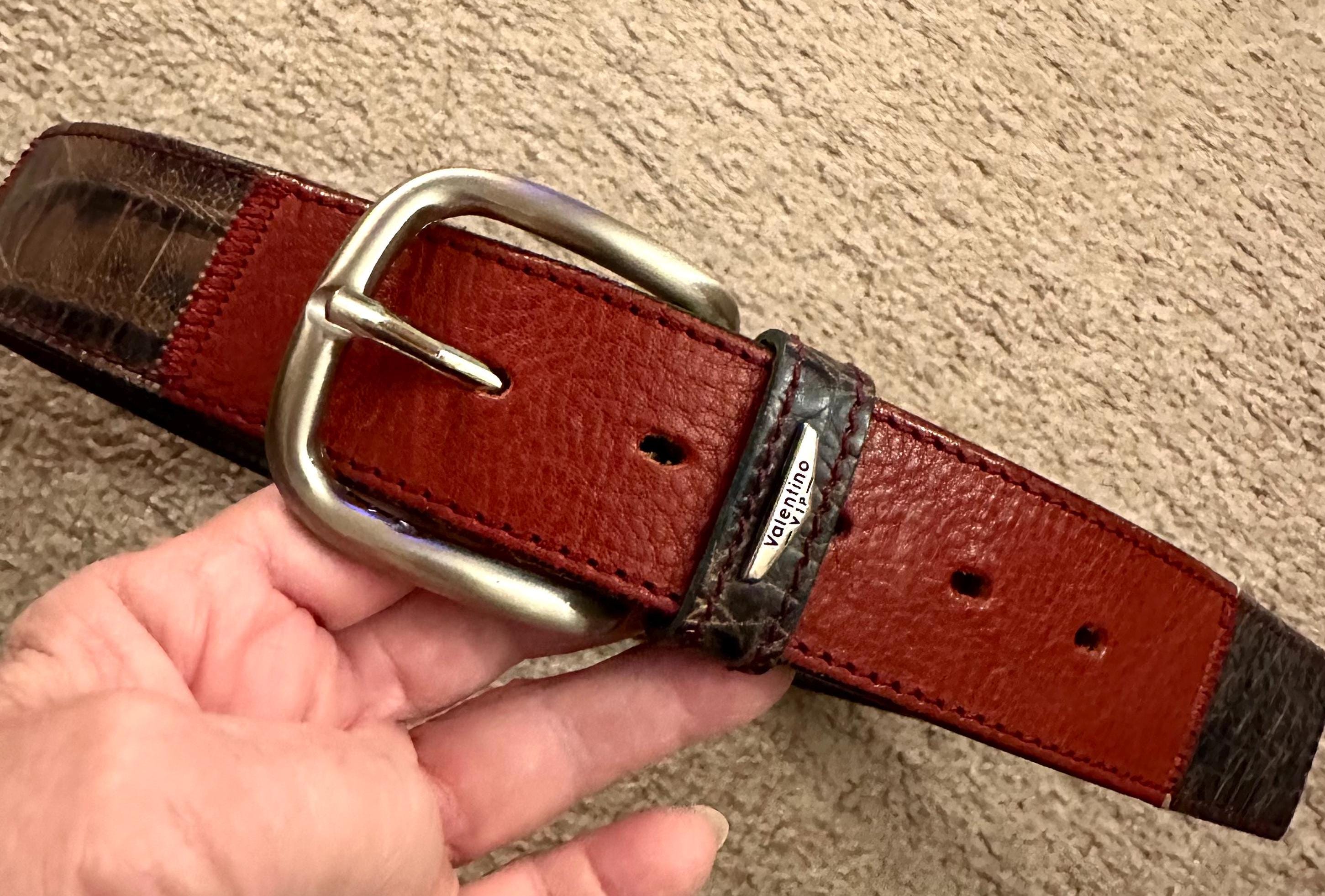 VALENTINO - VALENTINO VINTAGE ITALY製 スエードレザー×レザー