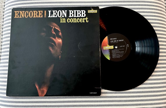 Leon Bibb Encore! In Concert LP Vinyl Folk Album Show Tunes & Ballads Liberty Records