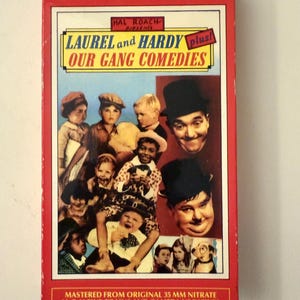 VCR VHS Tape Laurel & Hardy plus Our Gang Little Rascals Comedy