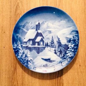 Vintage 1973 German Christmas Plate by Berlin Design