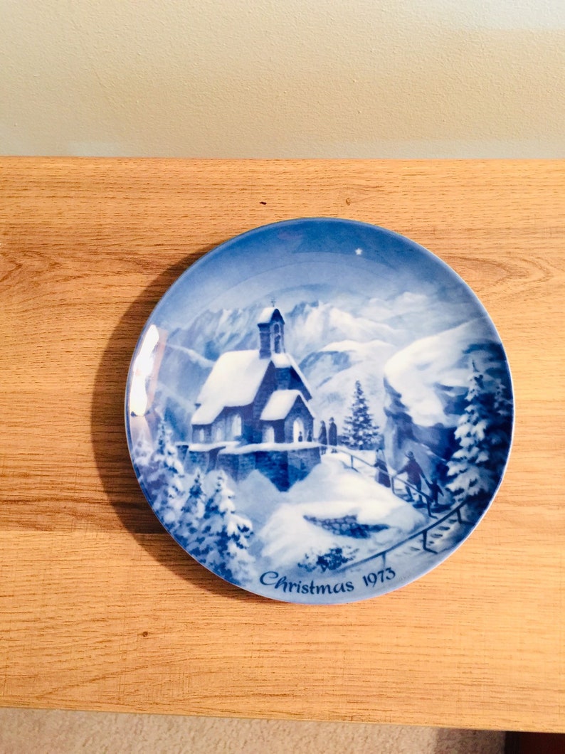 Vintage 1973 German Christmas Plate by Berlin Design