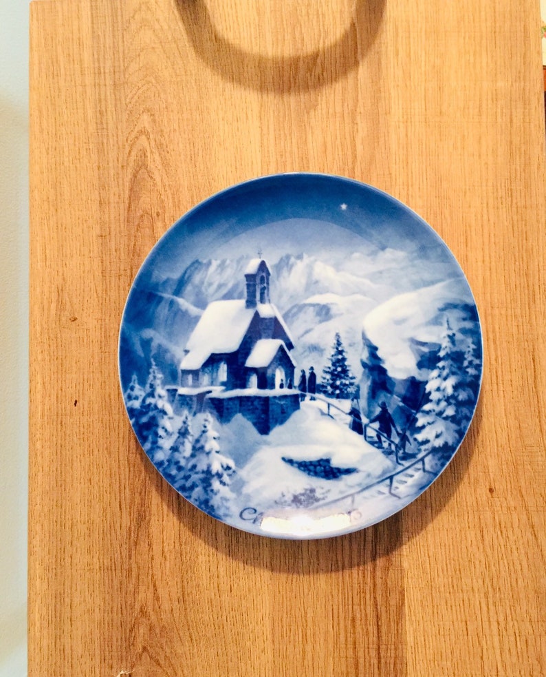 Vintage 1973 German Christmas Plate by Berlin Design