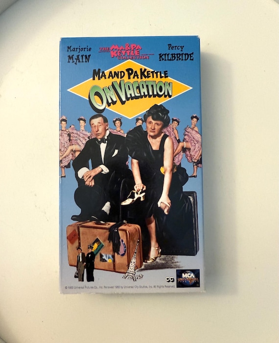 VCR VHS Tape Ma & Pa Kettle on Vacation Classic Comedy Movie