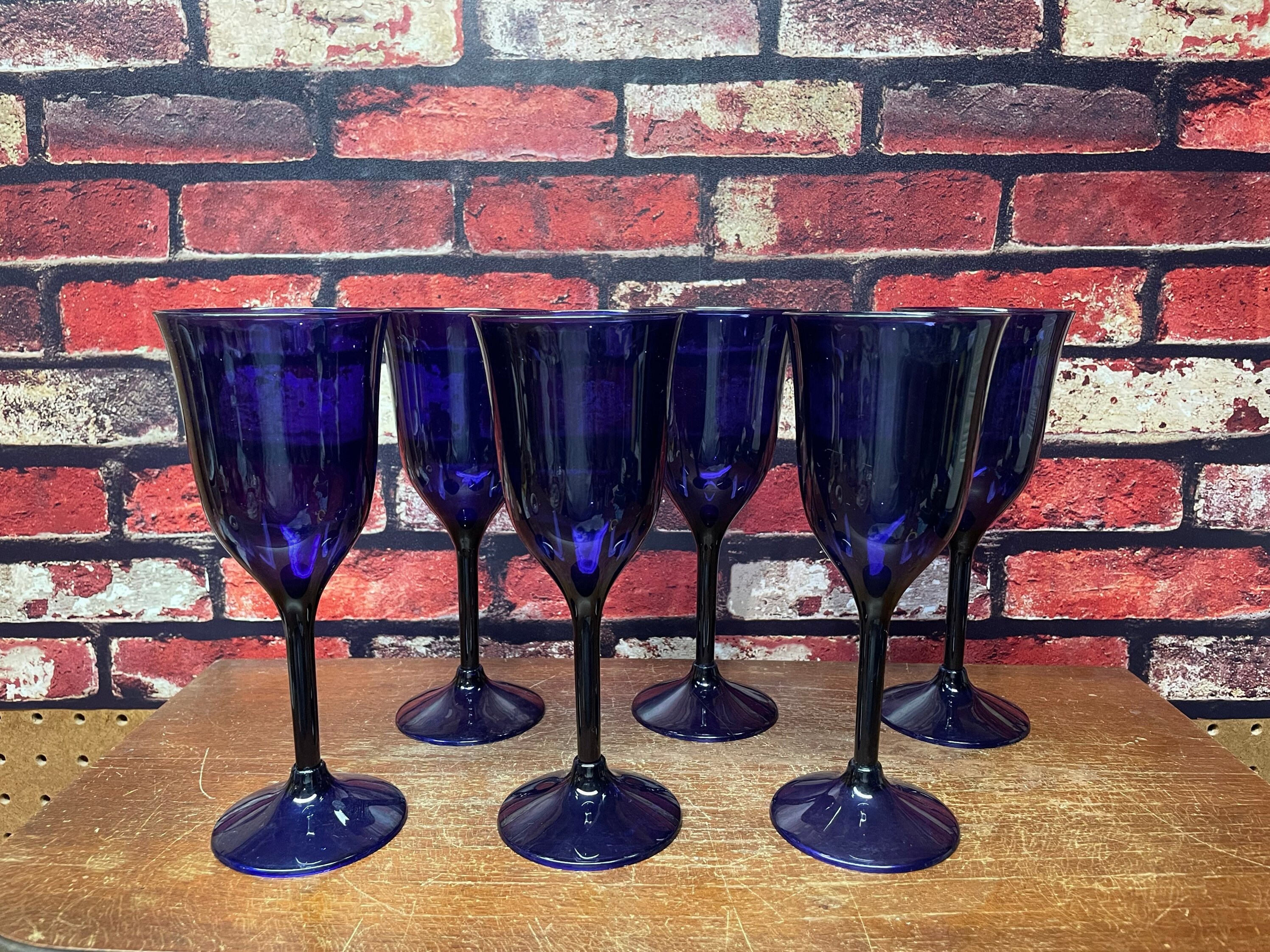 Set of 6 Tupperware Wine Glasses Etsy