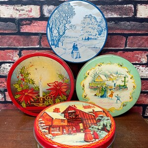 Lot of 4 Vintage Candy Tins