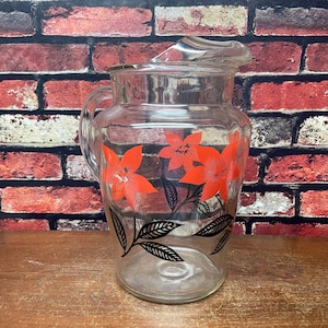 Mid Century Glass Pitcher