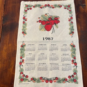 1987 Calendar - Etsy