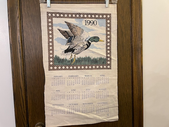 Fabric Calendar From 1990 - Etsy
