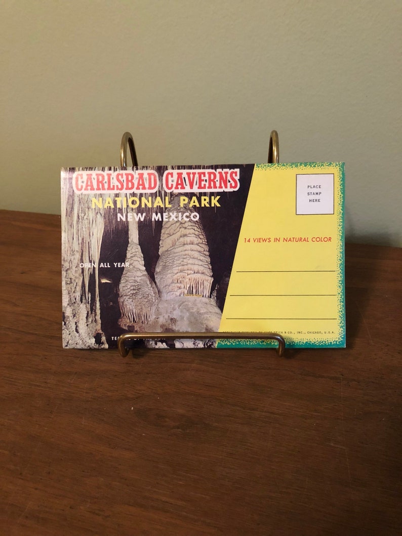 Carlsbad Caverns Postcard Fold Out Booklet