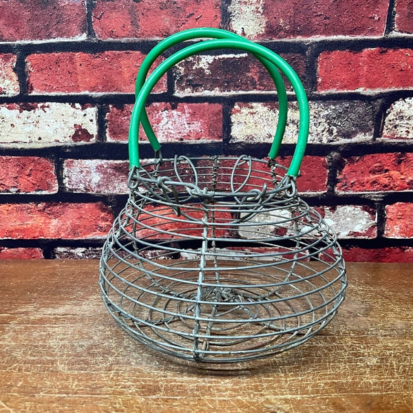 Collapsible Wire Egg Basket Etsy
