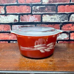 Pyrex Autumn Harvest Casserole Dish-473, 1 Quart