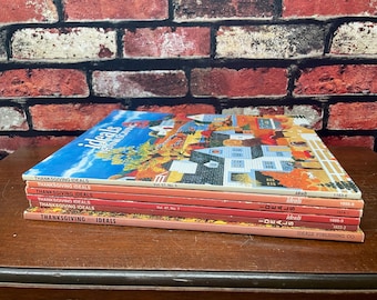 Vintage Ideals Magazines-Lot of 6 Thanksgiving Themed