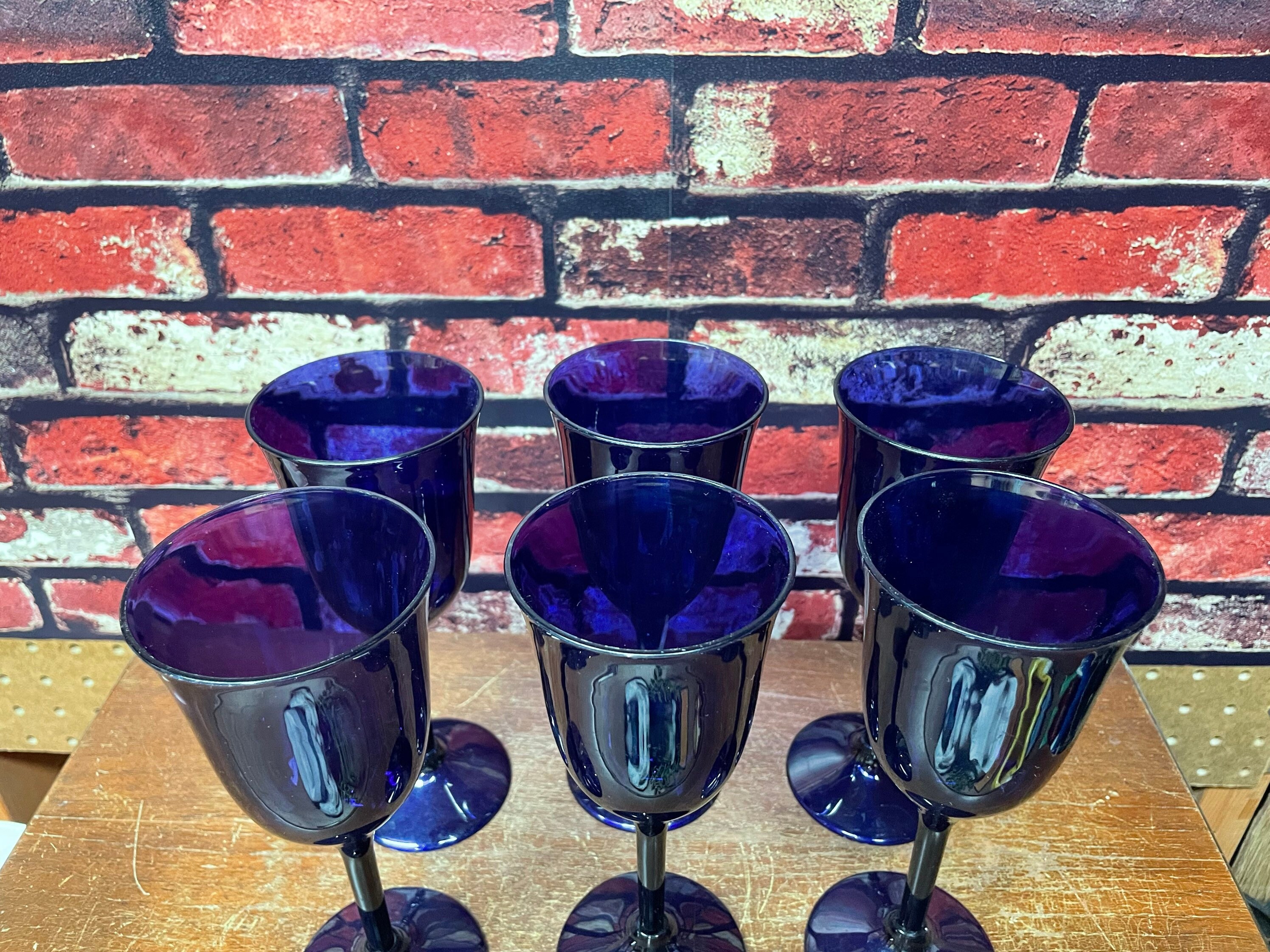 Set of 6 Tupperware Wine Glasses Etsy