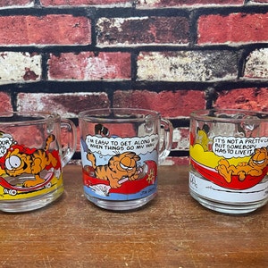 Three McDonald&#39;s Garfield Mugs