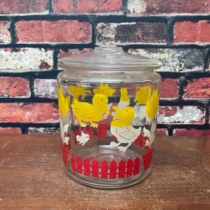 Vintage Glass Biscuit/Cracker Jar