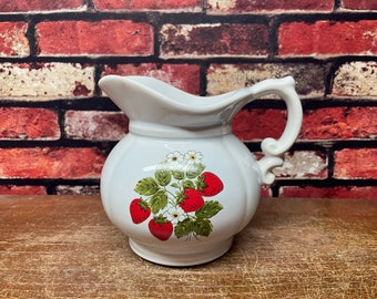 McCoy Strawberry Country Pitcher