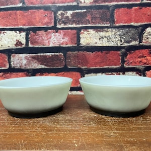 Pair of Fire King Milk Glass Bowls