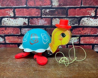 Fisher Price Turtle Pull Toy-1962