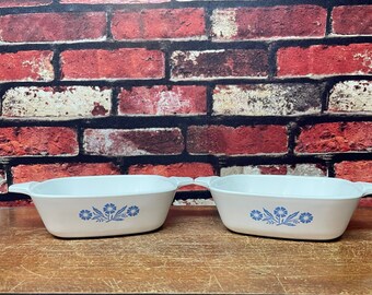 Pair of Corningware Petite Pans in Blue Cornflower