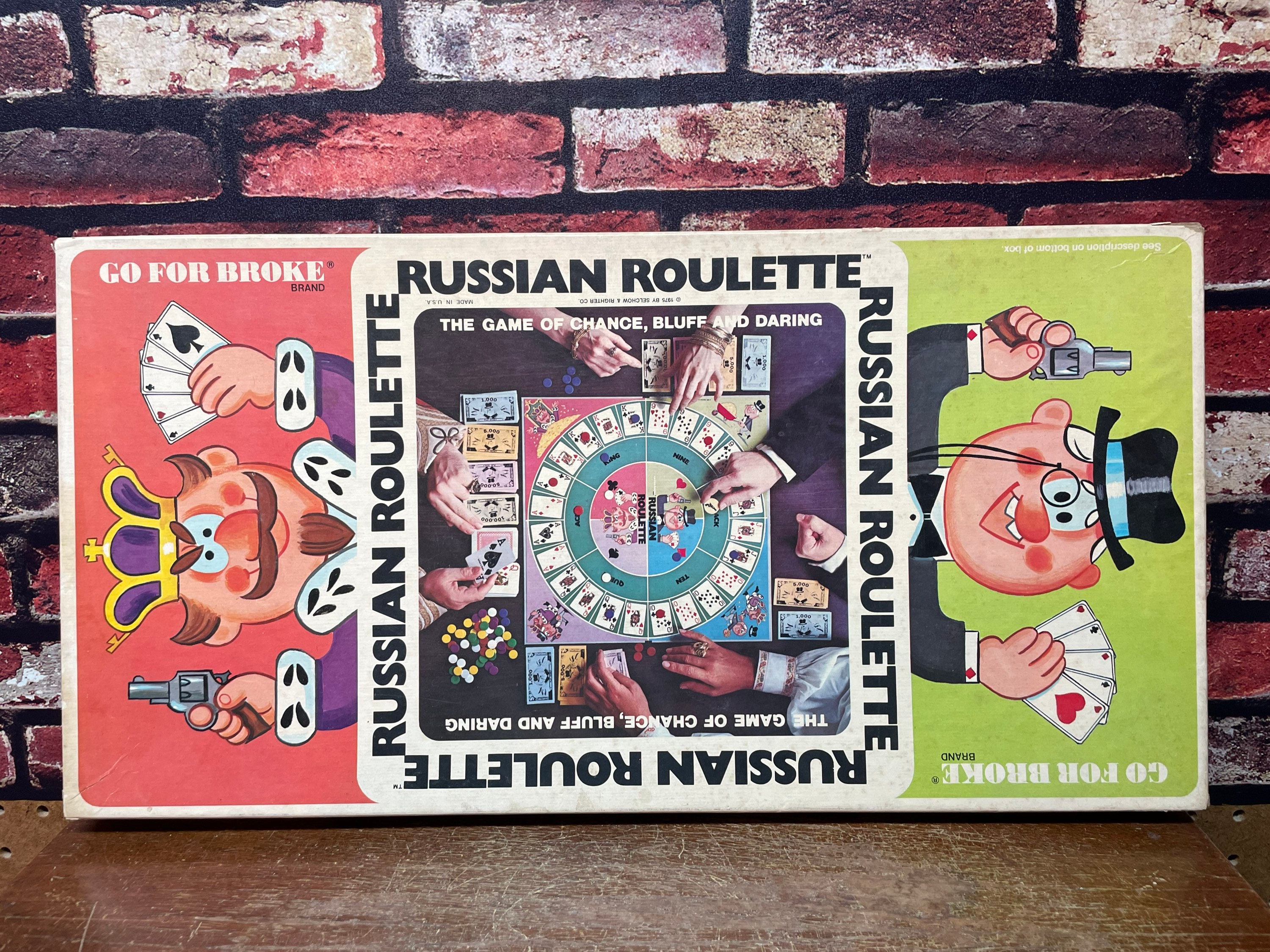 Vintage Russian Roulette Go for Broke Game 1975 edition by -  Portugal