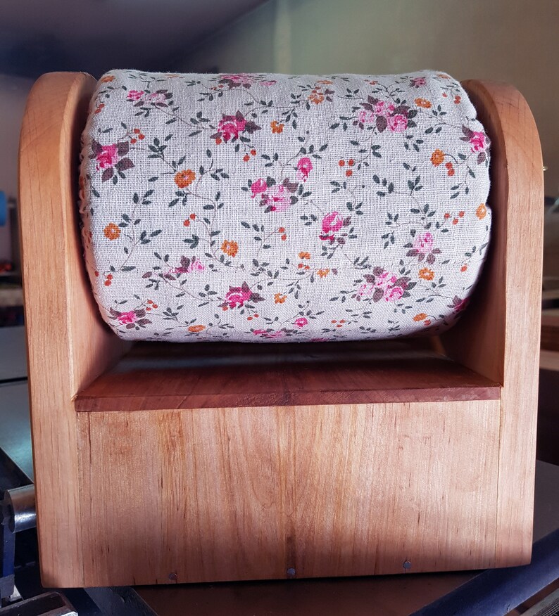 Bobbin lace pillow with box lacemaking natural wood Etsy