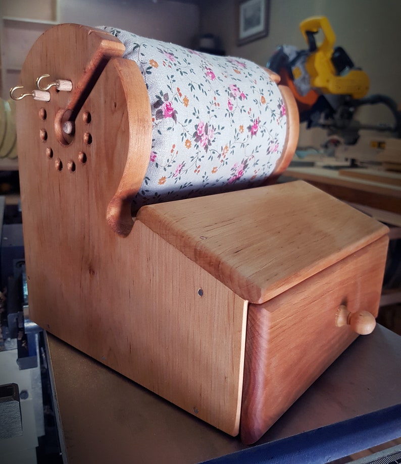 Bobbin lace pillow with box lacemaking natural wood Etsy