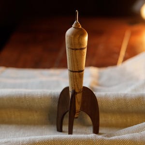 Solid Wood Rocket, home decoration, sculpture, worktable decoration figure