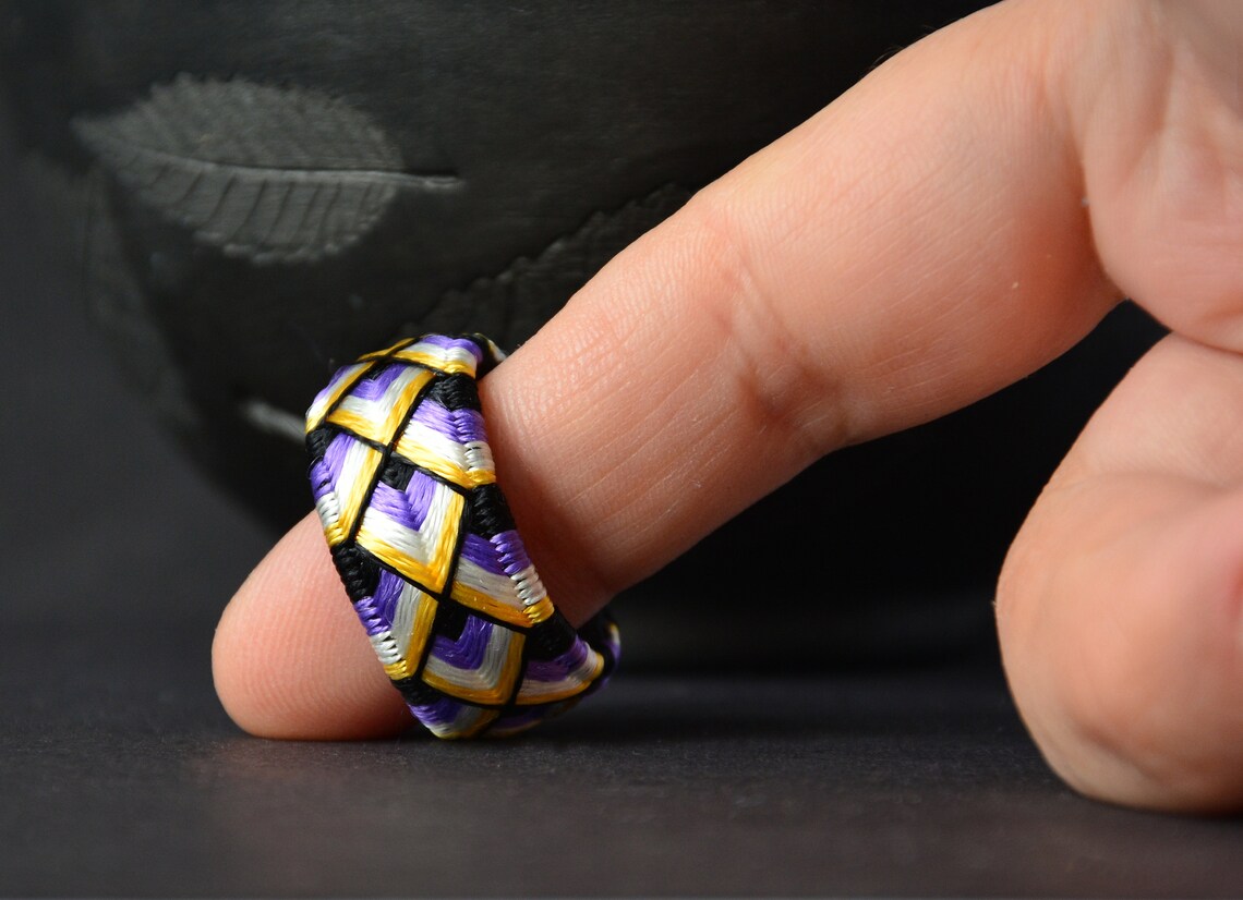 Non binary ring Japanese thimble ring Nonbinary pride jewelry Etsy