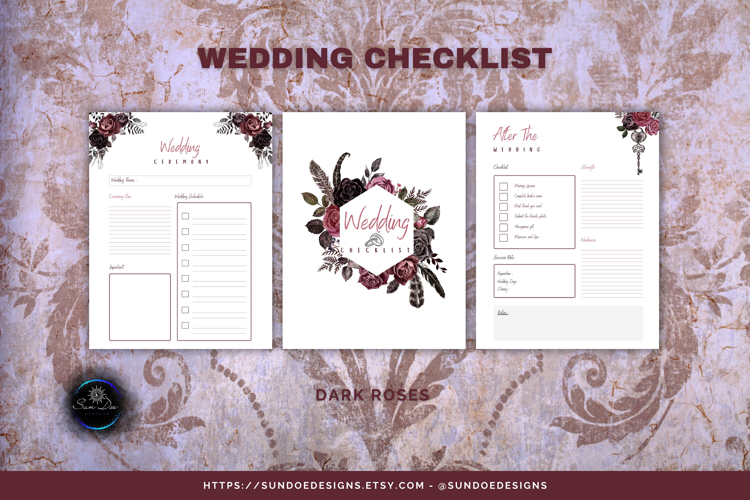 Wedding Planner Printable, Printable Wedding Planner Set, Wedding ...