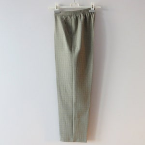 Vintage 80s Pants Grey Women Pants High Waist Trousers Peg Leg Pants Tapered Trousers Women Pleated Pants Office Wear Size Medium Pants