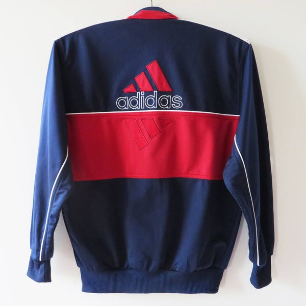 Vintage Adidas Track Jacket Adidas Jogging Jacket Running Parka Hipster Retro Adidas Sport Jacket Three Stripes Jacket Tracksuit Jacket