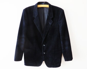 Oscar de la Renta Blazer Single-Breasted Dark Gray Sport Coat Formal Men Suit Jacket Preppy Gothic Dickens Pea Coat Designer Blazer XL Large