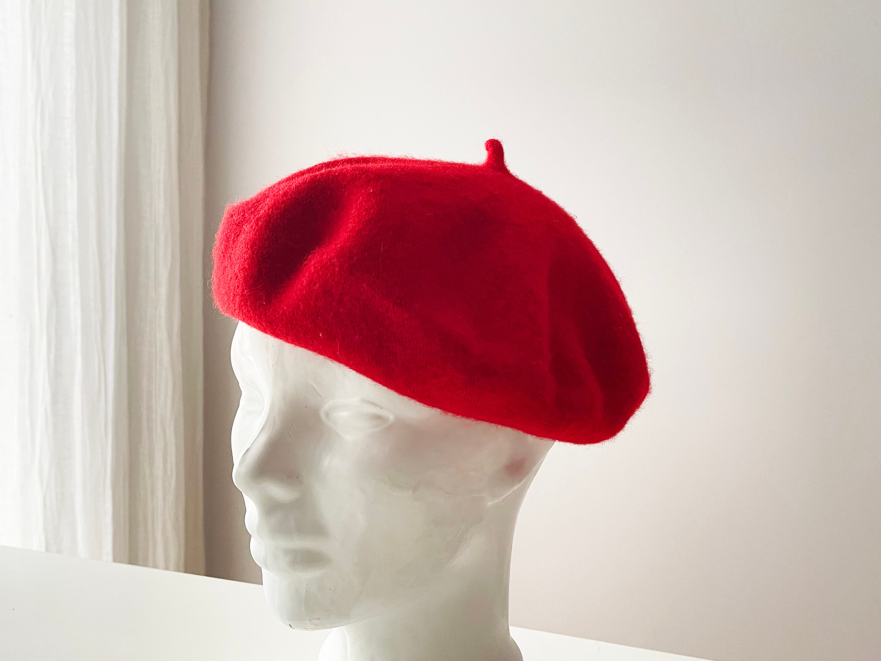 Classic Red Wool Beret from Paris Buy Women French Beret Hats Winter Fashion Casual Classic  main image 4