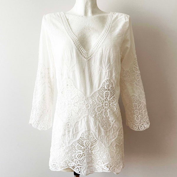 Tunique Chemisier Femme H&M Noir - Taille S (6/8) - Sans Manches - Occasion Très Bon État