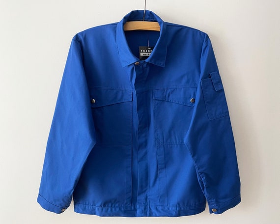 Chaqueta NOS Workers, chaqueta de trabajo de lona azul para hombre, ropa de  trabajo de mezcla