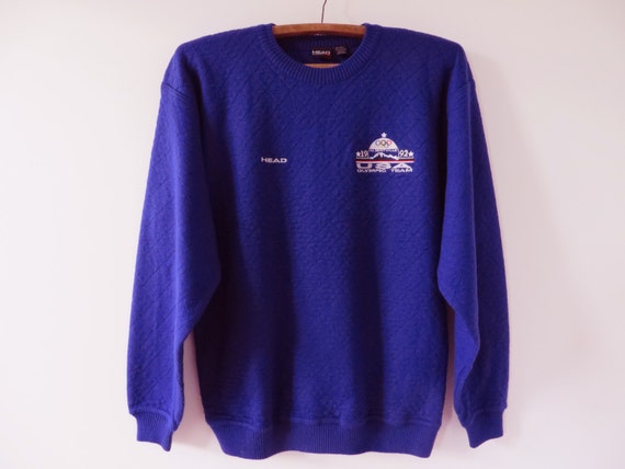 Rare USA Olympic Team Sweater Vintage 90s Purple Wool Blend Rare USA Olympic Team Sweater Vintage 90s Purple Wool Blend