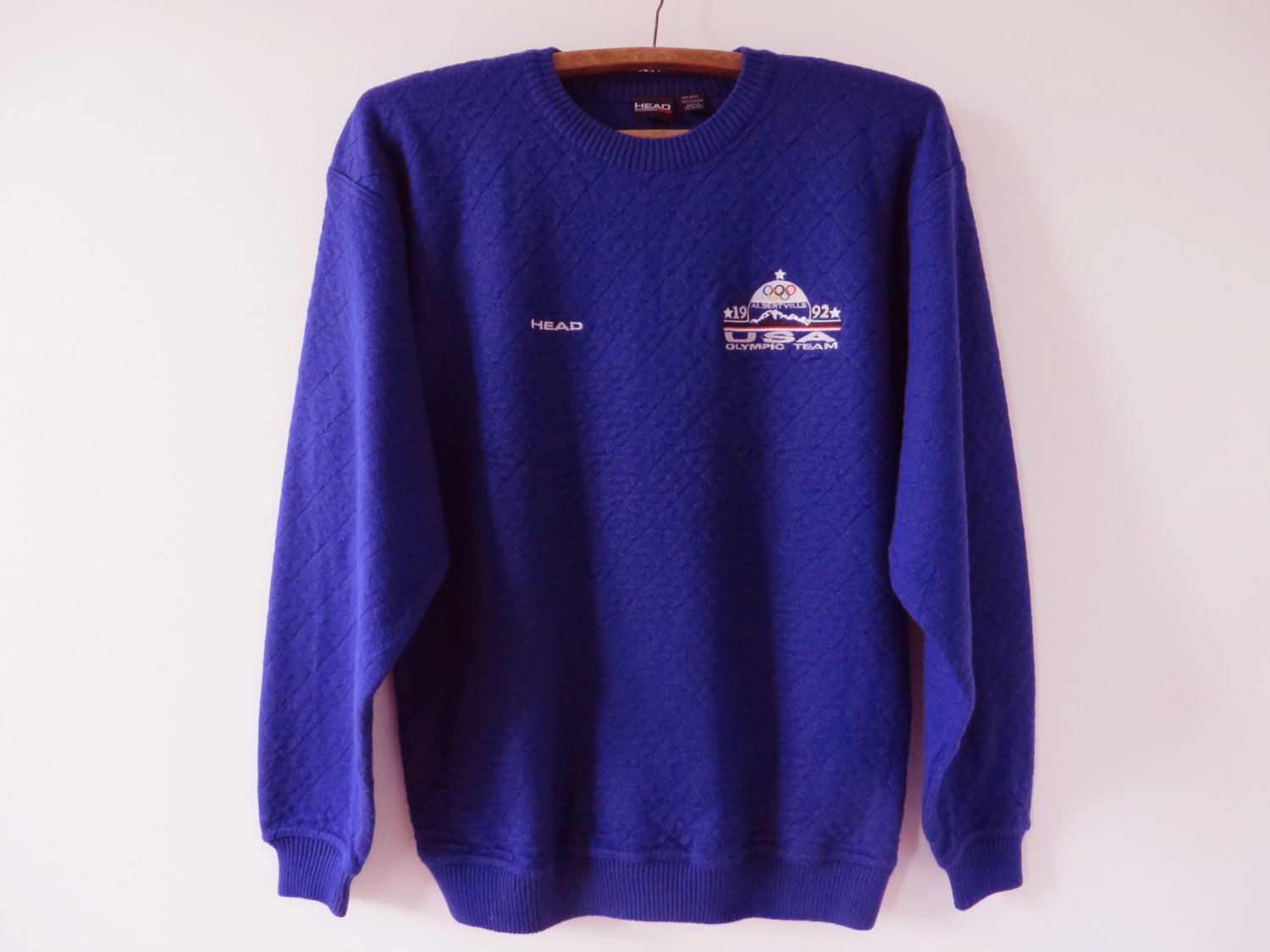 Rare USA Olympic Team Sweater Vintage 90s Purple Wool Blend Rare USA Olympic Team Sweater Vintage 90s Purple Wool Blend