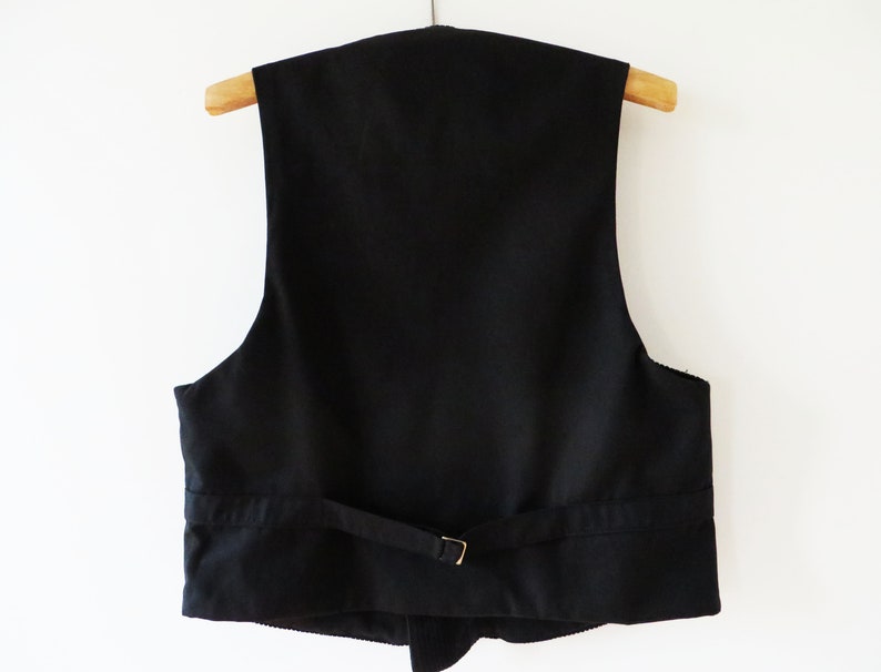 Black Men Vest Double Breasted Fitted Men Waistcoat Formal Classic Formal Gentlemen/'s Vest Steampunk Edwardian Victorian Gift for Him Large