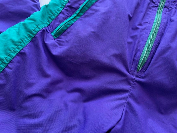 80s Purple skiing pants, Puffer snowsuit, Winter … - image 6