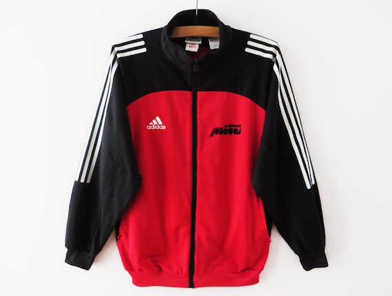 adidas jacket with red stripes