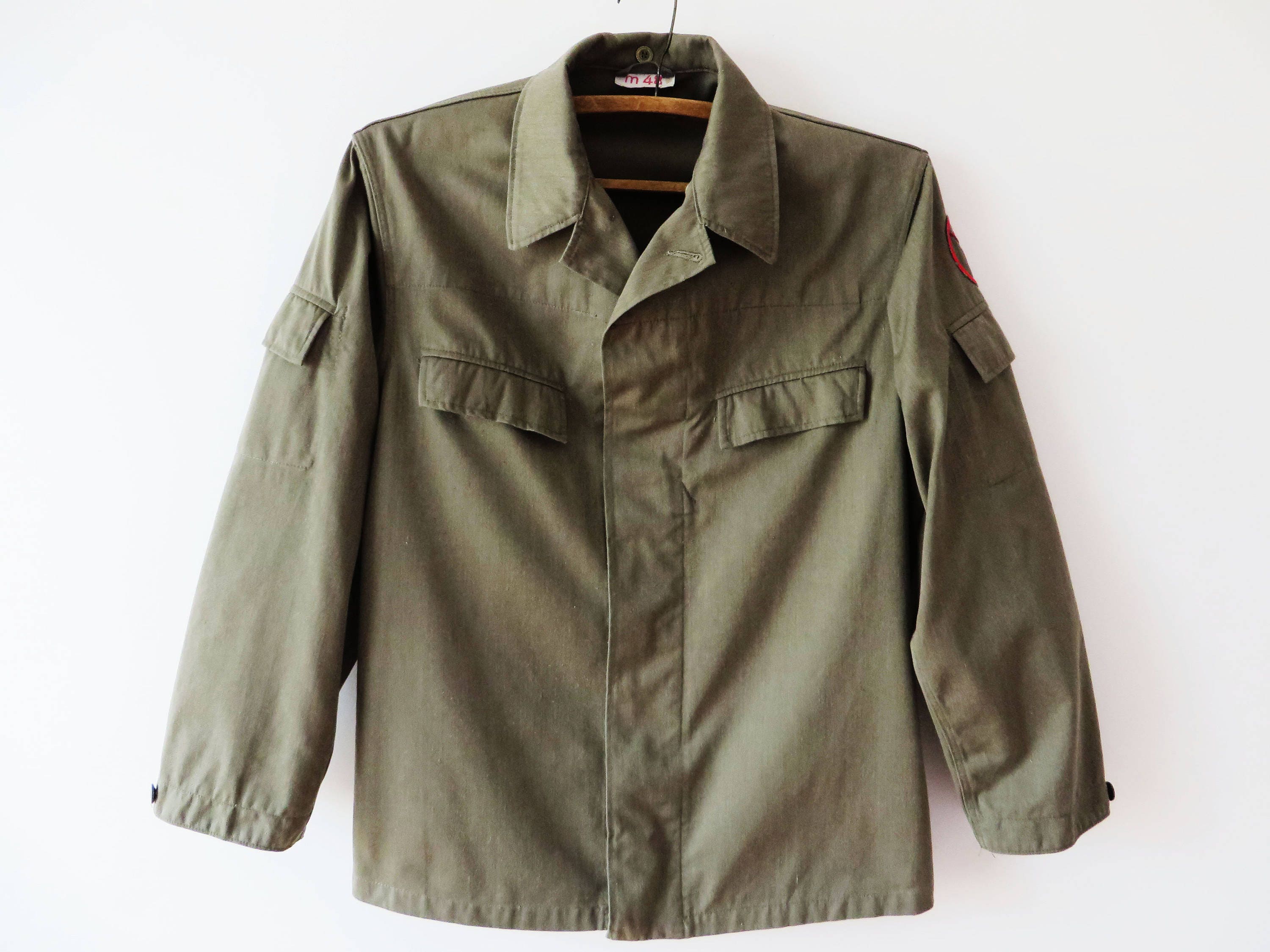 olive green work jacket